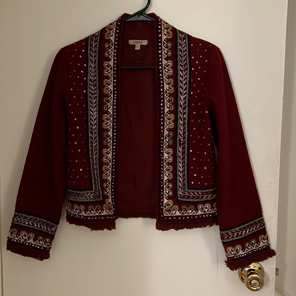 Tennis XS maroon blazer
